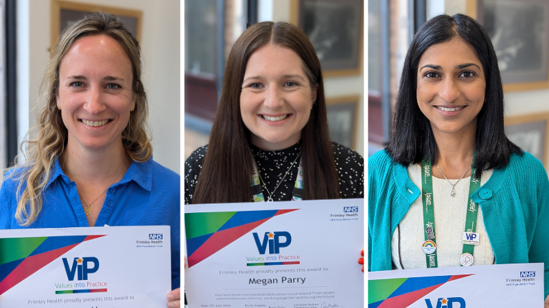 Collage of photos of 3 winners smiling and holding certificates