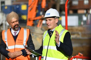 Left to right: MP Tan Dhesi and James Clarke, Chief Strategy Officer Frimley Health